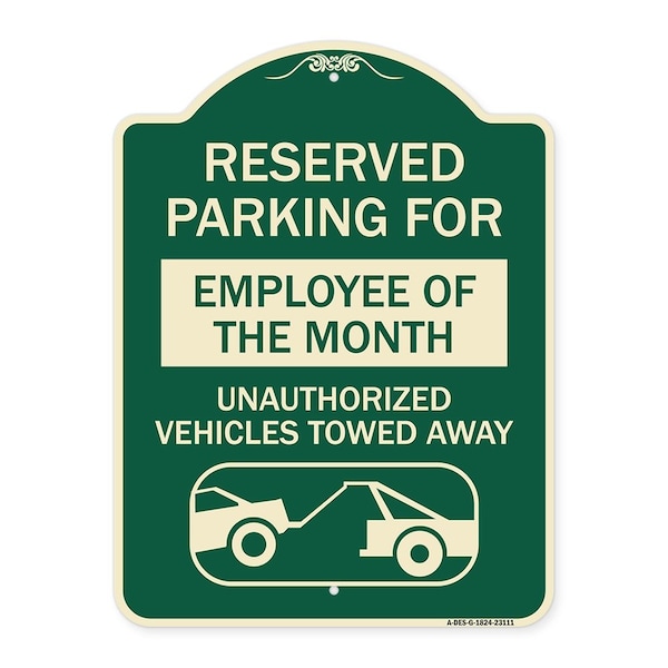 Reserved Parking for Employee of the Month Unauthorized Vehicles Towed Away, A-DES-G-1824-23111